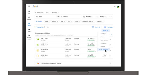 google-carbon-emission-flights